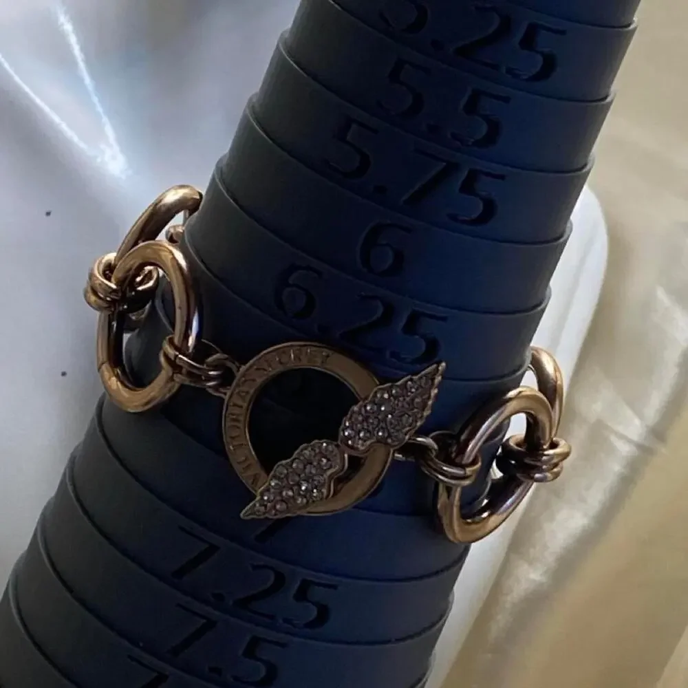 Vintage Y2K Victoria’s Secret Angel Wings Rose Gold Crystal Bracelet
